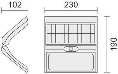 Spot Light Wall Mounted Solar Light 60W Warm White 3000K with Motion Sensor and Photocell IP44