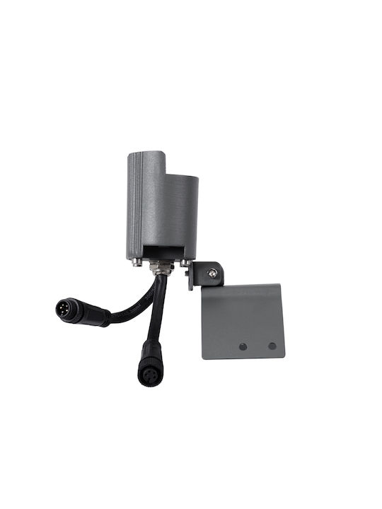 GloboStar Treelight Plante Outdoor Floor Lamp LED Wall Washer 3W RGBW IP67 Gray