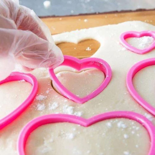Wilton Plastic Heart-Shaped Cookie Cutter 6pcs