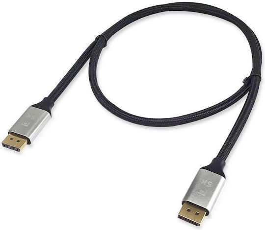 Equip Cable DisplayPort male - DisplayPort male 2m Μαύρο (119262)