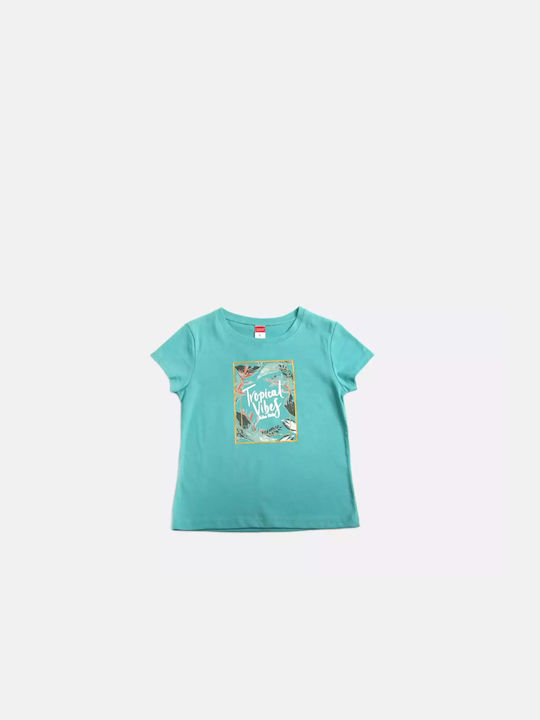 Joyce Kids Set with Shorts Summer 2pcs Turquoise