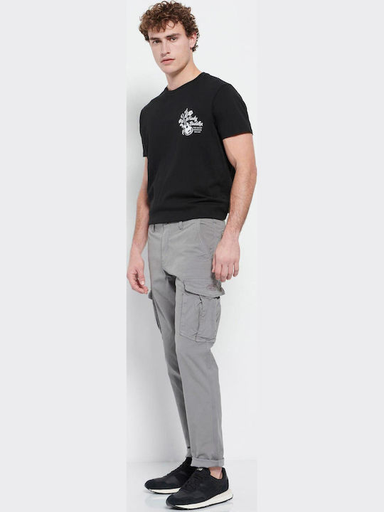 FBM007-03002 Trousers Cargo Elastic in Regular Fit Gray
