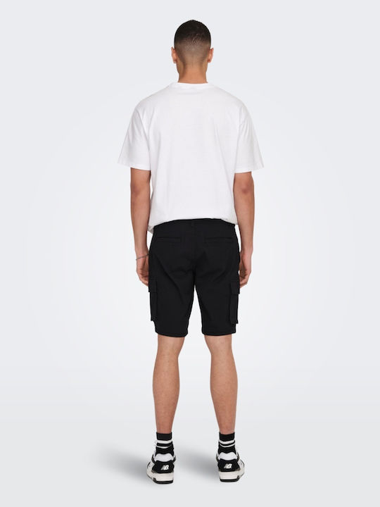 Herrenshorts Cargo Schwarz