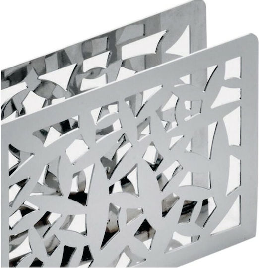 Alessi Metallic Napkin Holder Gray 12x12x8.5cm MSA08