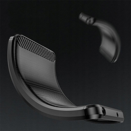 Techsuit Carbon Задна корица Силикон Черен (Xiaomi 12T / 12T Pro)