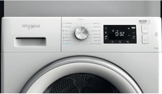 Whirlpool FFT M22 9X2WS EE Στεγνωτήριο 9kg με Αντλία Θερμότητας