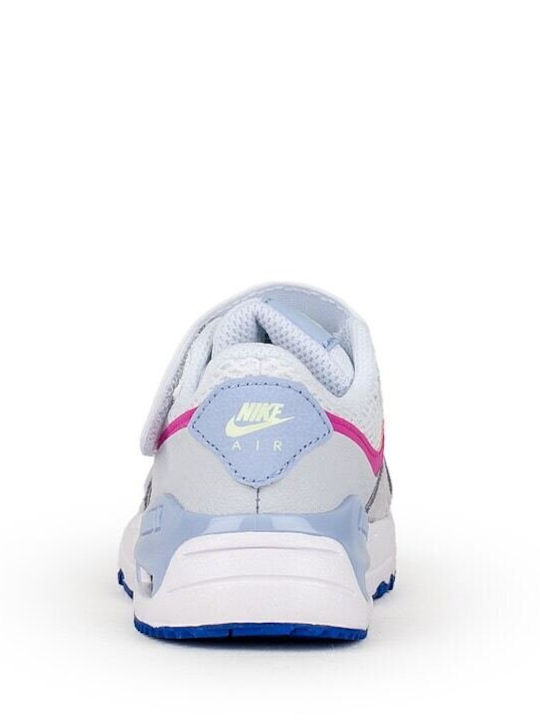 Air Max System Kids Sneakers with Scratch White