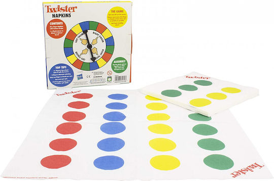 Настолна игра Twister Napkins за 2 играчи 6+ години (EN) Paladone