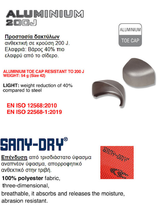 Cofra Guerin Low Safety Gray S1P with Certification (C), P,SRC