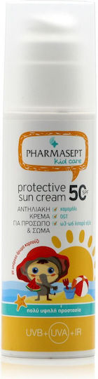 Pharmasept Protective Impermeabil Copii Crema de Soare Emulsie pentru Față & Corp SPF50 150ml