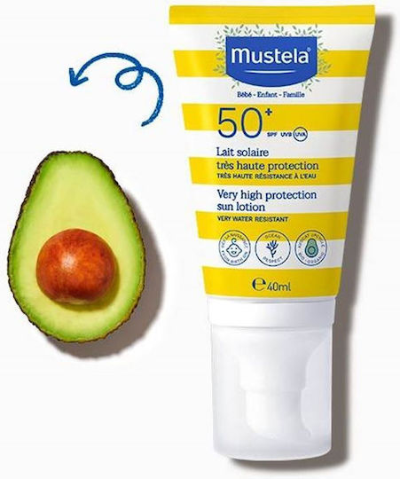 Mustela Водоустойчив Бебешко Слънцезащитно Емулсия SPF50 40мл