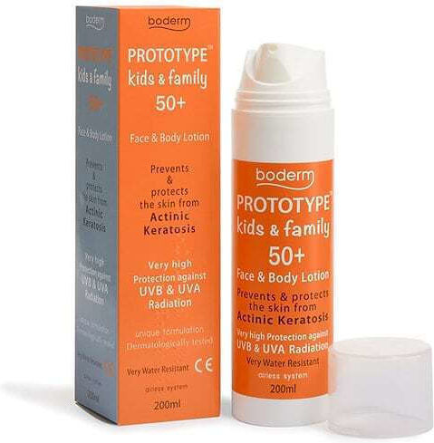 Boderm Prototype Kids & Family SPF50 Водоустойчив Детски Слънцезащитен Крем Емулсия 250 мл