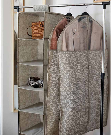 Wenko Balance Fabric Hanging Storage Case For Coats in Beige Color 60x100cm 1pcs