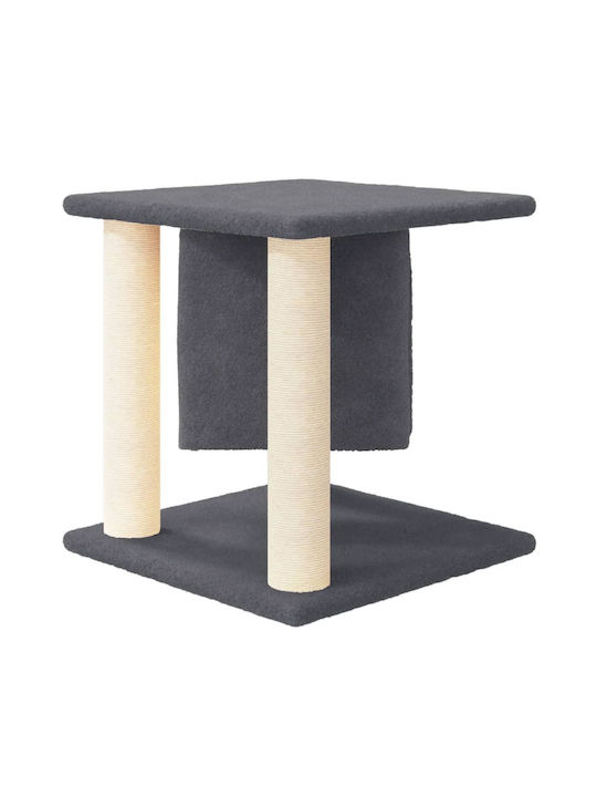 vidaXL Котешко драскало Дървета за котки Сив 35x35x37см.