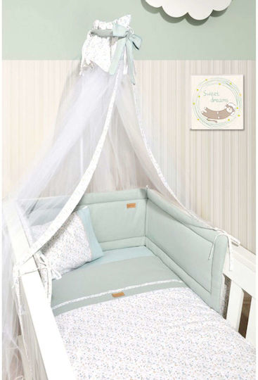 Baby Oliver Baby Crib Bedding Set 2pcs Green