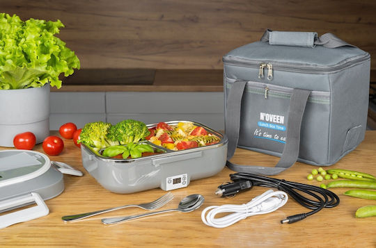 N'Oveen Inox Electric & Thermo Lunch Box Dark Grey 1000ml