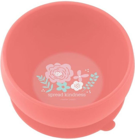 Stephen Joseph Baby Food Bowl made of Silicone Red