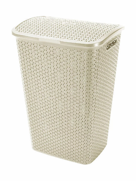 Curver My Style Laundry Basket Plastic with Cap 33x43x60cm Beige