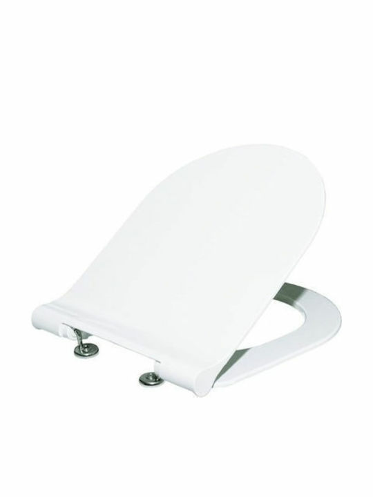 Viospiral Capri Καπάκι Λεκάνης Slim από Βακελίτη 44x35.5cm Λευκό