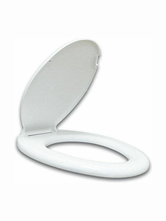 Viospiral Plastic Toilet Seat White Comfort 47cm