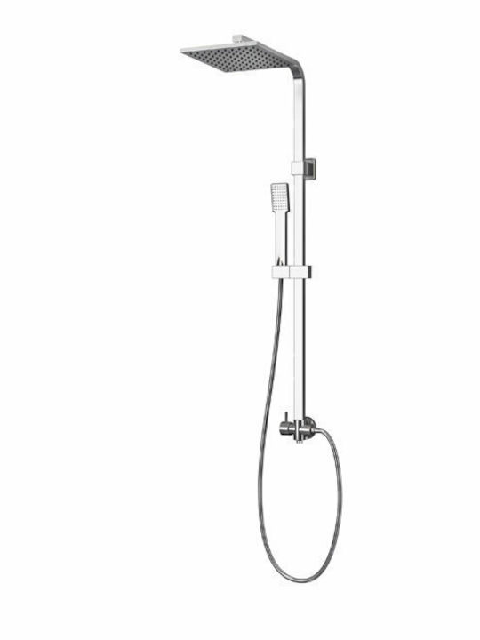 Karag Viky Shower Column without Mixer 108cm Silver