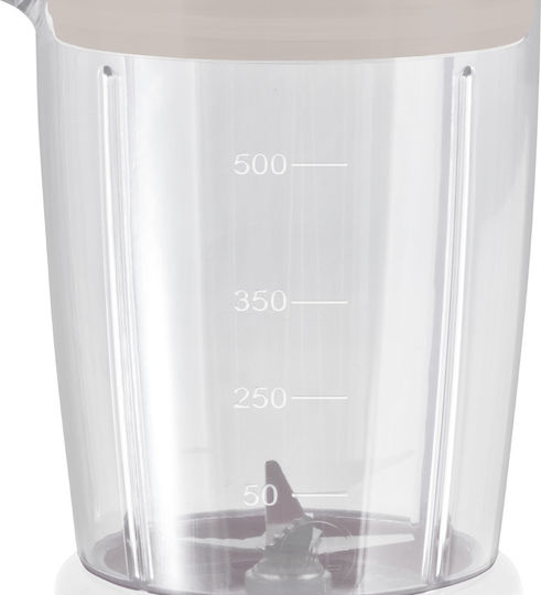 Beper Μπλέντερ με Ανοξείδωτη Κανάτα 500 ml 300W Λευκό BP.604