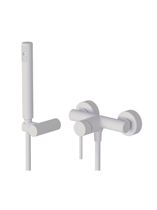 Eurorama Tonda Mixing Shower Shower Faucet Complete Set Black
