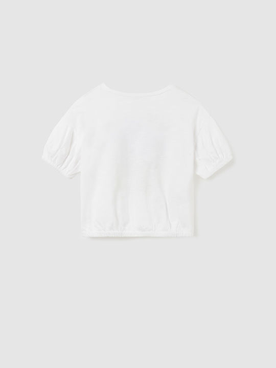 Mayoral Kids Blouse Short Sleeve White