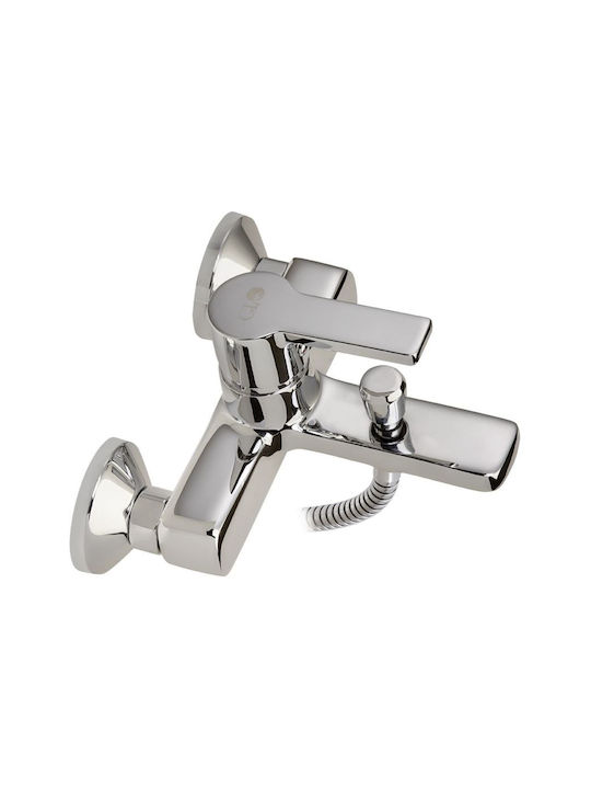 Gloria Moda Mischung Bade- / Duscharmatur Badewanne Silber