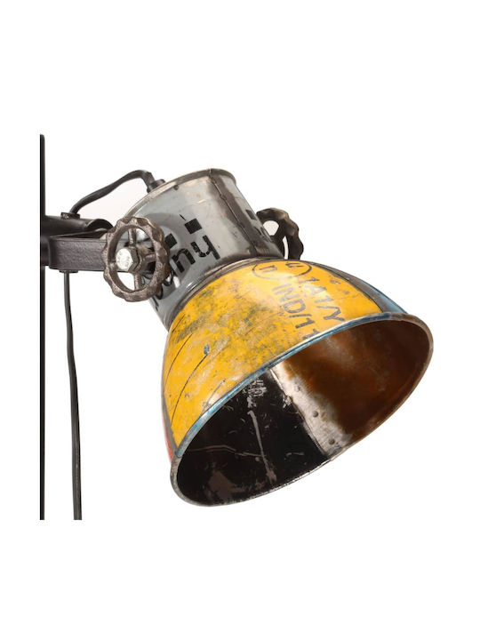 vidaXL Vintage Stehleuchte H160xB28cm. mit Fassung für Lampe E27 Mehrfarbig