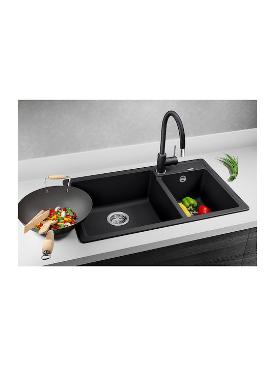 Blanco Legra 8 526226 Drop-In Мивка Ляв от Синтетичен Гранит Ш78xД50см Бял