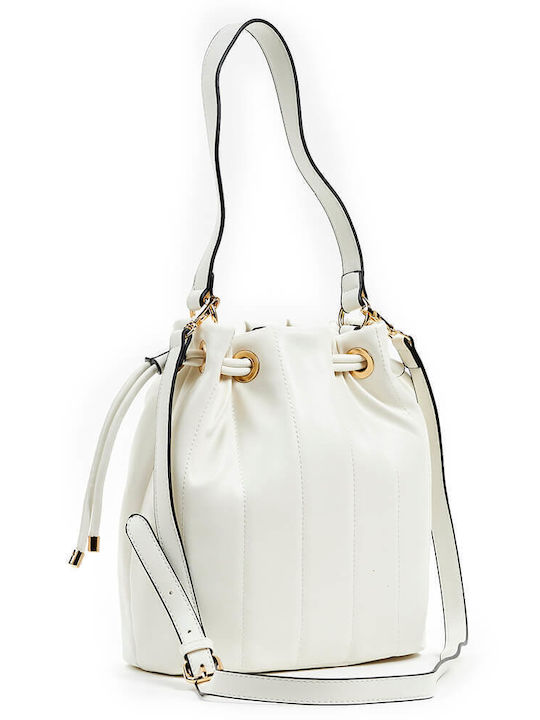 Verde Women's Pouch Shoulder Bag White