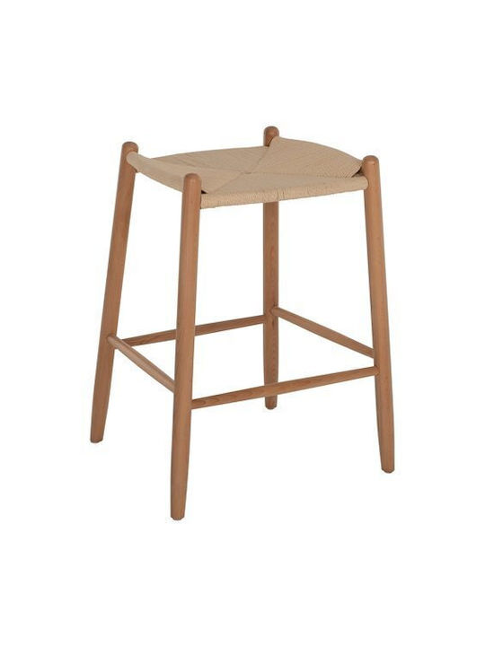 Stool Bar Wooden Brave Beige 44x46x65cm