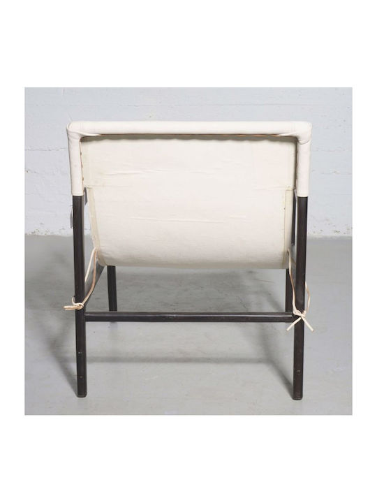 din Piele Naturală Albă 63x70x88cm