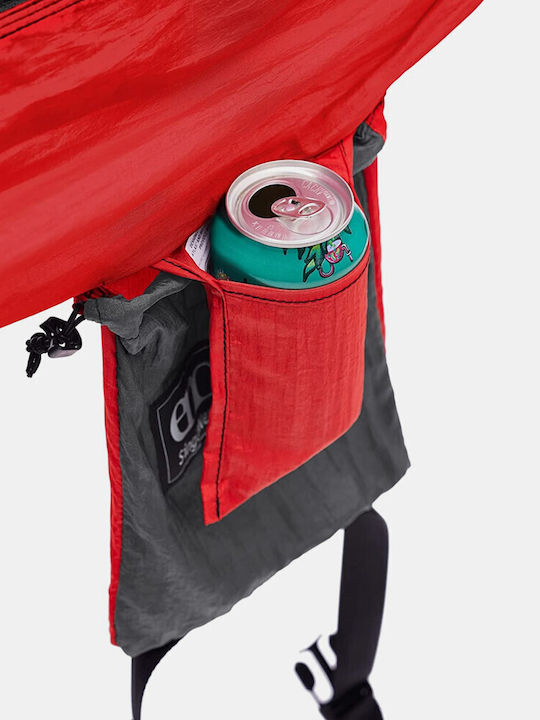 Eno Singlenest Хамак Парашут Текстил Charcoal / Red 285x147бр