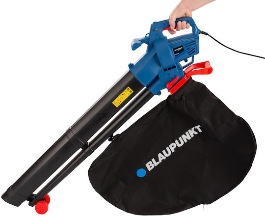 Blaupunkt Листосъбирач / Издухвател Чанта за ръка Електрически 3000W с регулиране на интензитета & Максимална Скорост на Въздуха 270км/ч