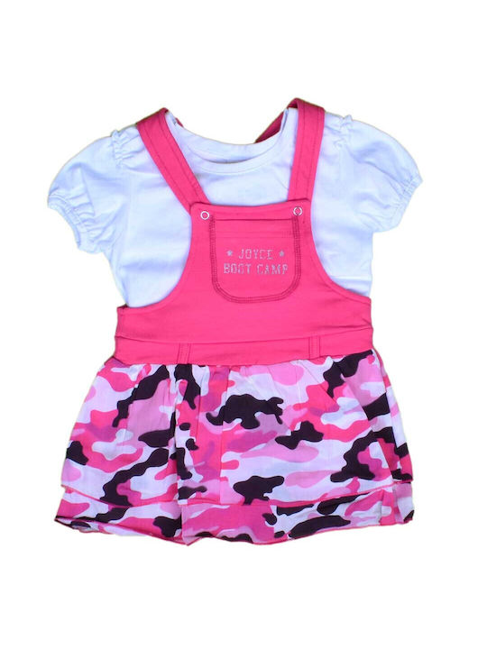 Joyce Kids Set with Skirt Summer 2pcs Fuchsia Σετ