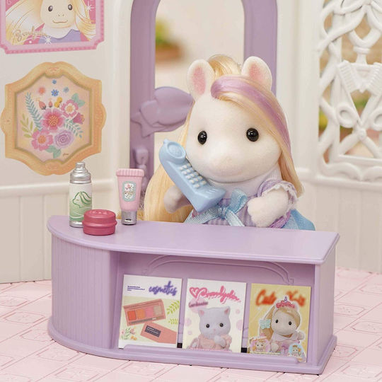 Epoch Toys Pony's Stylish Hair Salon Sylvanian Families for Ages 3 Plus