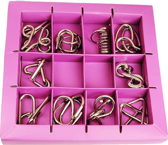 Eureka 10 Puzzles Metal Riddle Purple for 8+ Years 473359