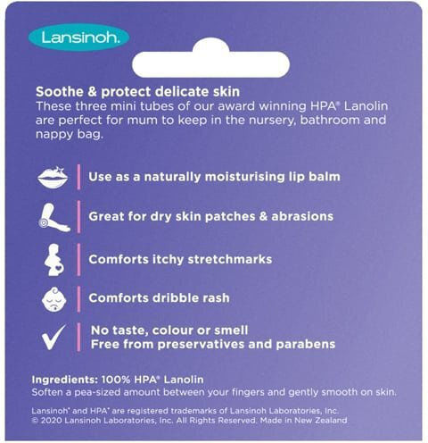 Lansinoh HPA Lanolin Κρέμες Θηλών 7ml 3τμχ