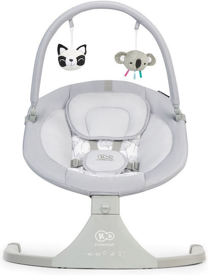 Kinderkraft Ηλεκτρικό Relax Μωρού Luli με Μουσική Grey για Παιδί έως 9kg