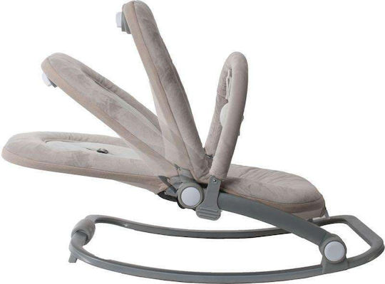 Bo Jungle Elektrisch Baby Relax Rocker mit Musik und Vibration Taupe für Kind bis 18kg