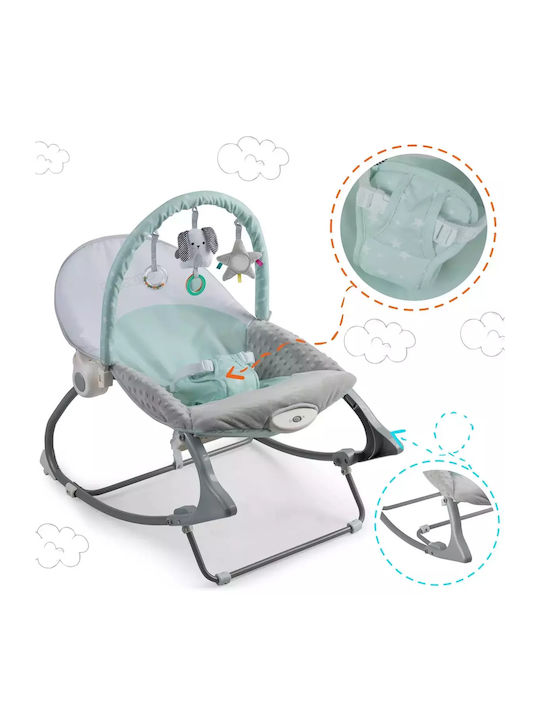 Ricokids Elektrisch Baby Relax mit Vibration Mint für Kind bis 9kg