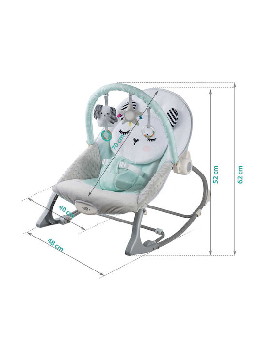 Ricokids Elektrisch Baby Relax mit Vibration Mint für Kind bis 9kg