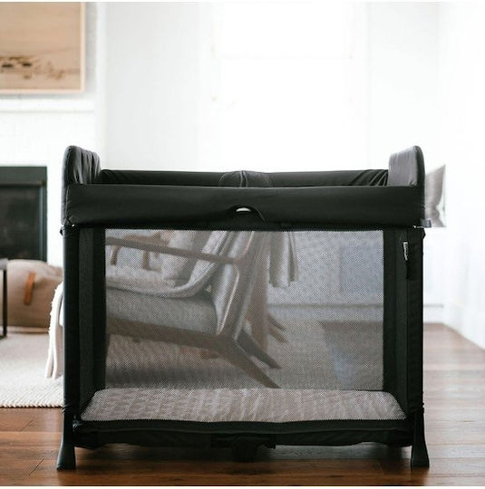 Bugaboo Stardust Laufstall 2 Ebenen mit Matratze Schwarz 98x64cm