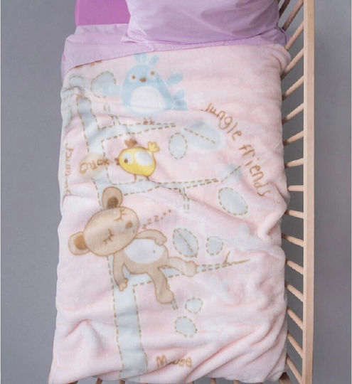 Palamaiki Одеяло Детско легло Bebe Velour BV722 Велур Бежов 110x140см.