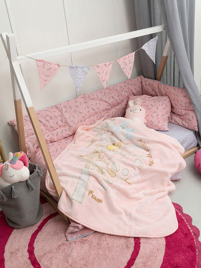 Palamaiki Одеяло Детско легло Bebe Velour BV722 Велур Бежов 110x140см.