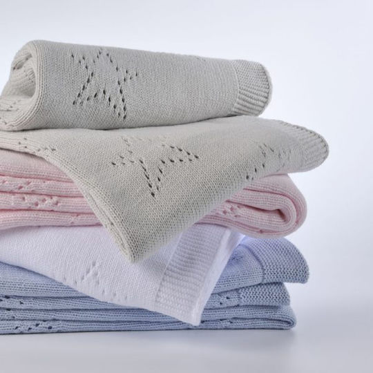 Down Town Home Blanket Cot 449 Knitted Gray 90x120cm