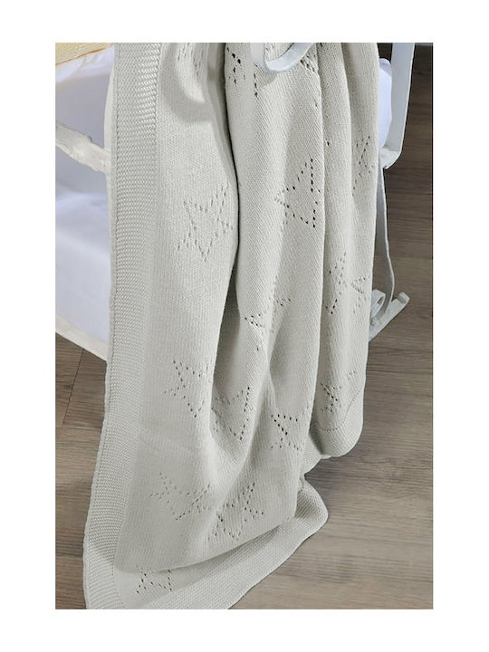 Down Town Home Blanket Cot 449 Knitted Gray 90x120cm