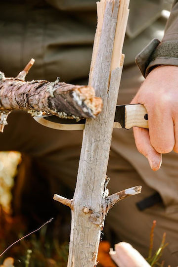 Morakniv Lok BlackBlade Cuțit Lemn Frasin în Husă Din Piele